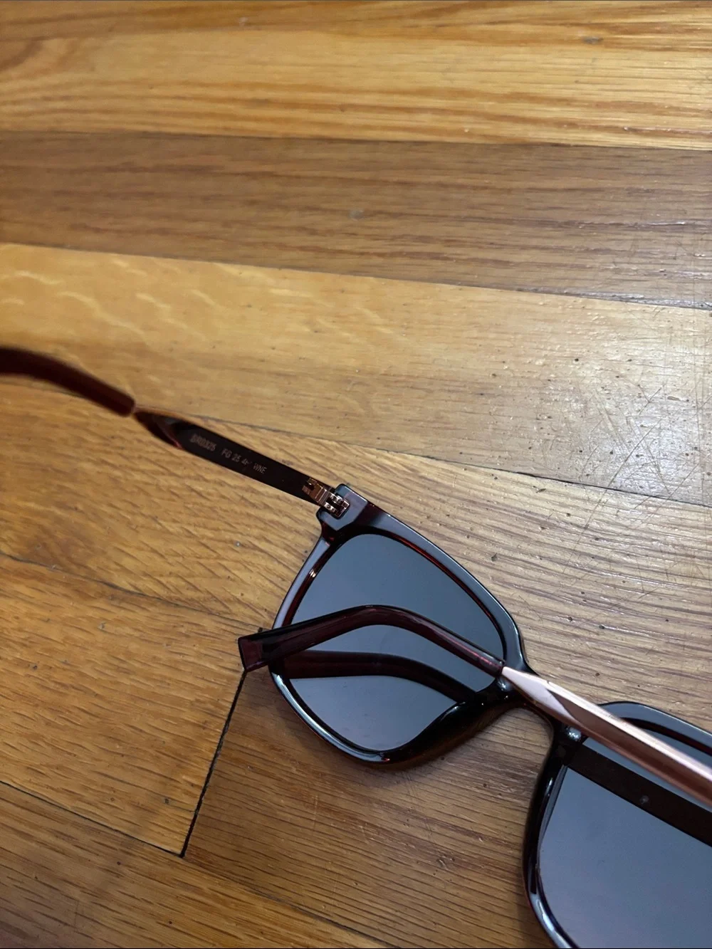 Oversized Square Women's Sunglasses in Wine Tortoise